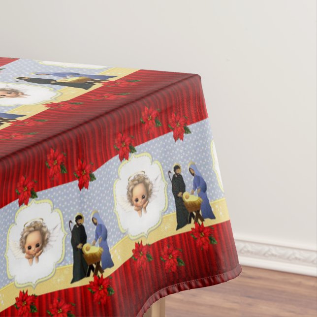 Christmas Tablecloth, Jesus Christ Tablecloth (In Situ)