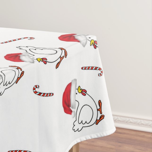Christmas Tablecloth, Merry Christmas Chicks Tablecloth (In Situ)