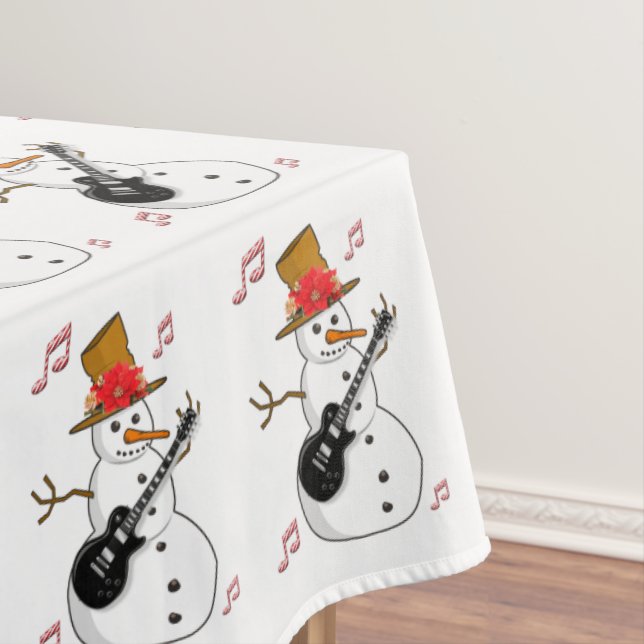 Christmas Tablecloth, Merry Christmas, Peppermint Tablecloth (In Situ)