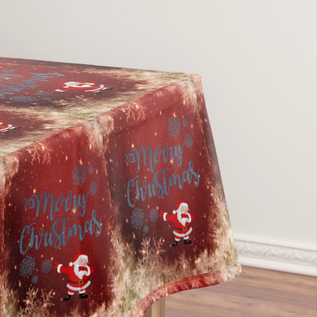 Christmas Tablecloth, Merry Christmas Tablecloth (In Situ)