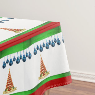 Christmas Tablecloth, Merry Christmas Tablecloth