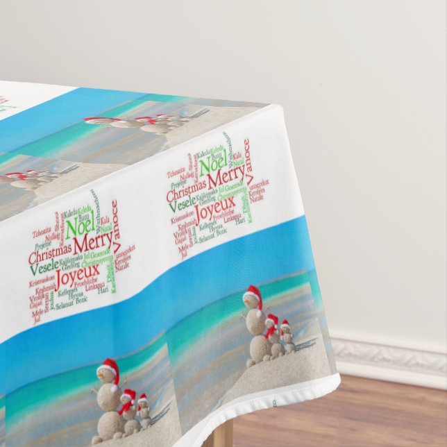 Christmas Tablecloth, Merry Christmas Tablecloth (In Situ)