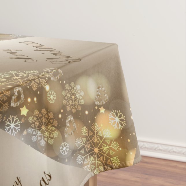 Christmas Tablecloth, Merry Christmas Tablecloth (In Situ)