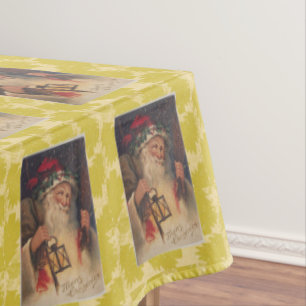 Christmas Tablecloth, Merry Christmas, Vintage Tablecloth