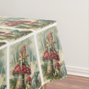 Christmas Tablecloth, Merry Christmas, Vintage Tablecloth