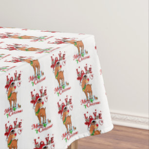 Christmas Tablecloth, Reindeer Tablecloth