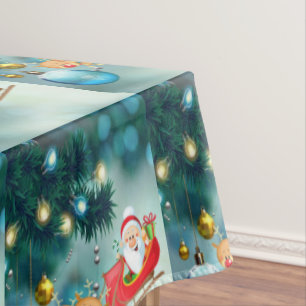 Christmas Tablecloth, Santa Tablecloth