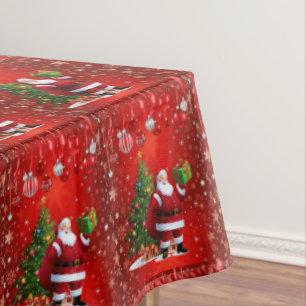 Christmas Tablecloth, Santa Tablecloth