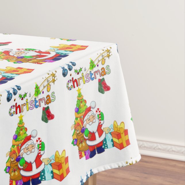 Christmas Tablecloth, Santa Tablecloth (In Situ)