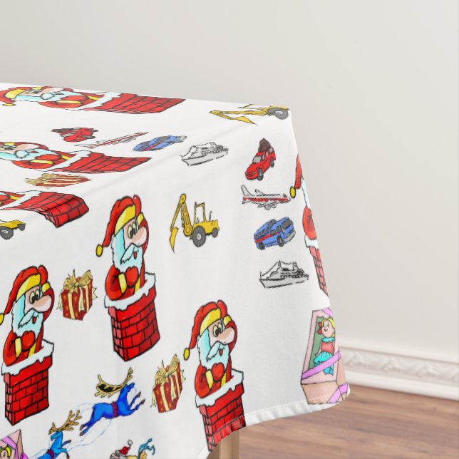 Christmas Tablecloth, Santa Toys  Tablecloth (In Situ)