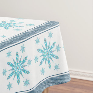 Christmas Tablecloth, Snowflake Tablecloth