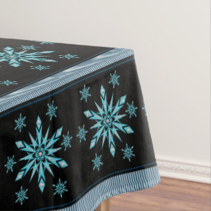 Christmas Tablecloth, Snowflake Tablecloth