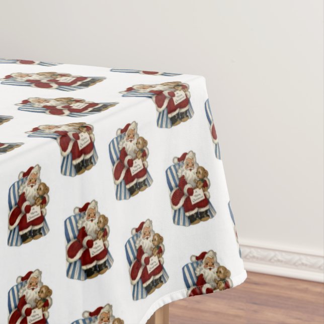 Christmas Tablecloth, Vintage Tablecloth (In Situ)