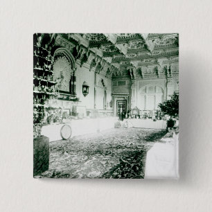Christmas Tables in the Durbar Room 15 Cm Square Badge