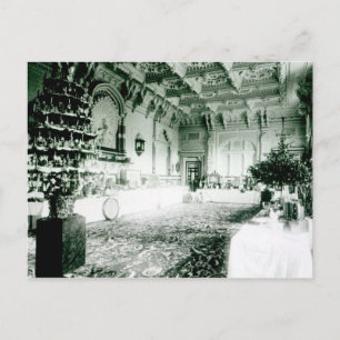 Christmas Tables in the Durbar Room Holiday Postcard
