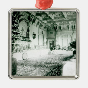 Christmas Tables in the Durbar Room Metal Ornament