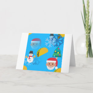 christmas taco emoji holiday card