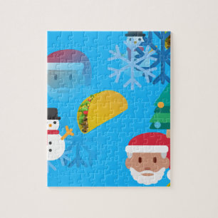 christmas taco emoji jigsaw puzzle