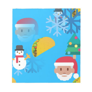 christmas taco emoji notepad