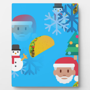 christmas taco emoji plaque