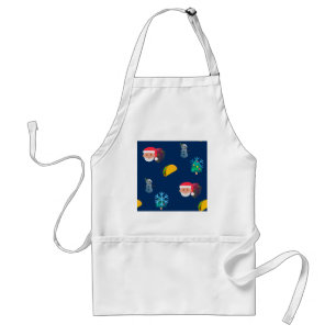 christmas taco emoji standard apron