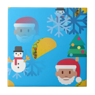christmas taco emoji tile