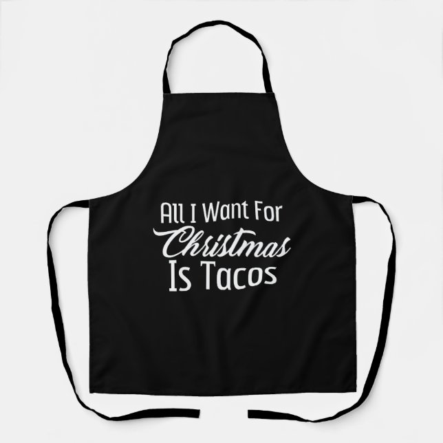 Christmas Tacos Apron (Front)