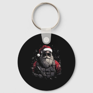 Christmas Tactical Santa Xmas Gift Idea Key Ring