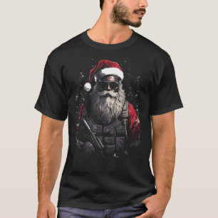 Christmas Tactical Santa Xmas Gift Idea T-Shirt