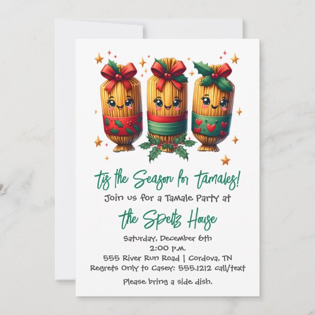 Christmas Tamale Invitation (Front)
