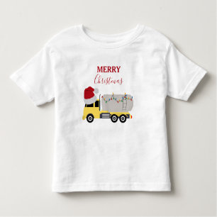 Christmas Tanker Truck Transportation Trucks Toddler T-Shirt