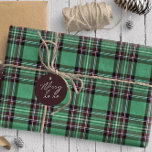 Christmas Tartan Green/Red ID768 Wrapping Paper<br><div class="desc">These original tartan patterns come in three fantastic colour combinations perfect for your Christmas gift wrapping. Tartans make a great Christmas pattern and this one features beautiful shades of green and brick red. Search ID768 to see the complete range of colours and additional products with this tartan.</div>