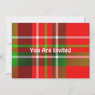 Christmas Tartan Invitation