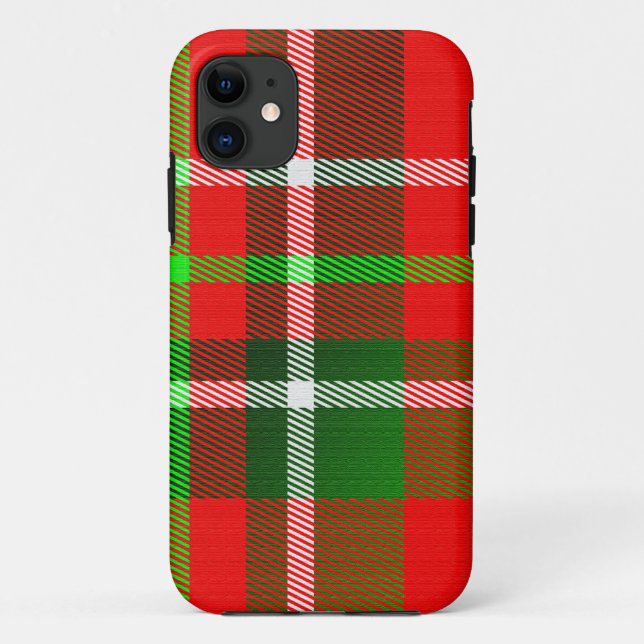 Christmas Tartan Pattern Case-Mate iPhone Case (Back)