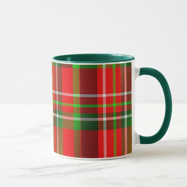 Christmas Tartan Pattern Mug (Right)
