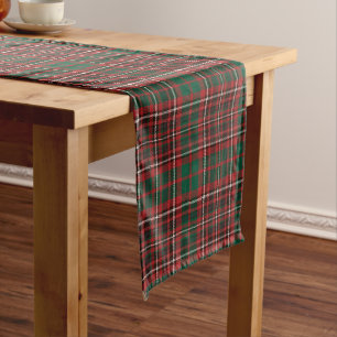 Christmas Tartan Plaid Scottish Pattern Long Table Runner