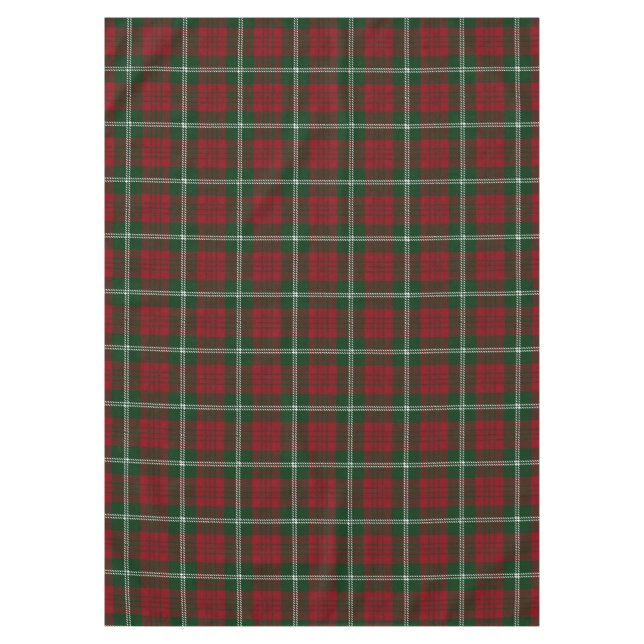 Christmas Tartan Plaid Scottish Pattern Tablecloth (Front)