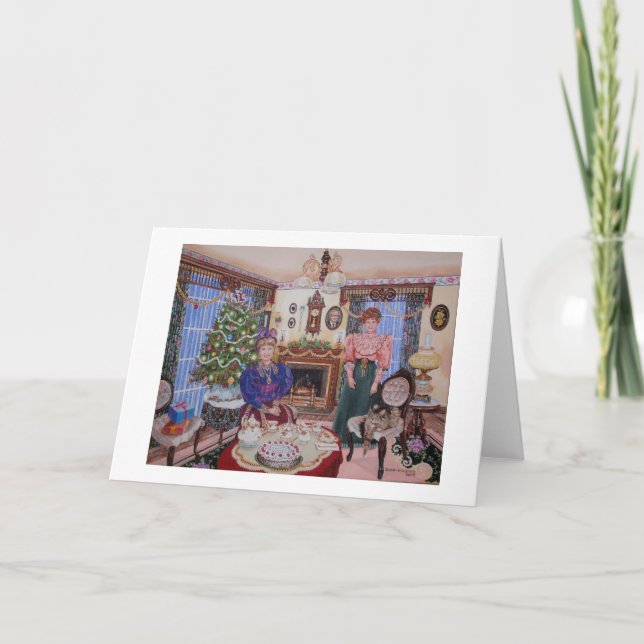 Christmas Tea in the Parlour Holiday Card (Front)