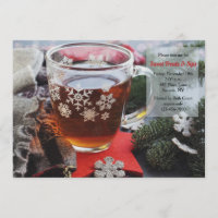 Christmas Tea Invitation