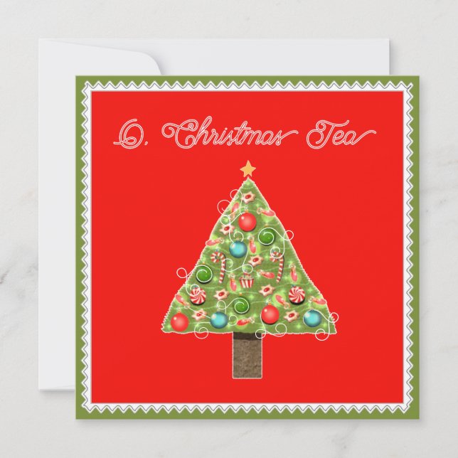 Christmas Tea Invitations (Front)