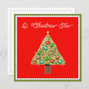 Christmas Tea Invitations