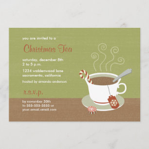 Christmas Tea of Holiday Tea Invitations