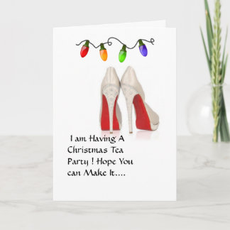 Christmas tea Party Invitation