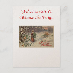 Christmas Tea Party Invitation