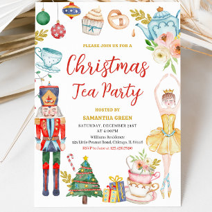 Christmas Tea Party Invitation