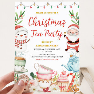Christmas Tea Party Invitation