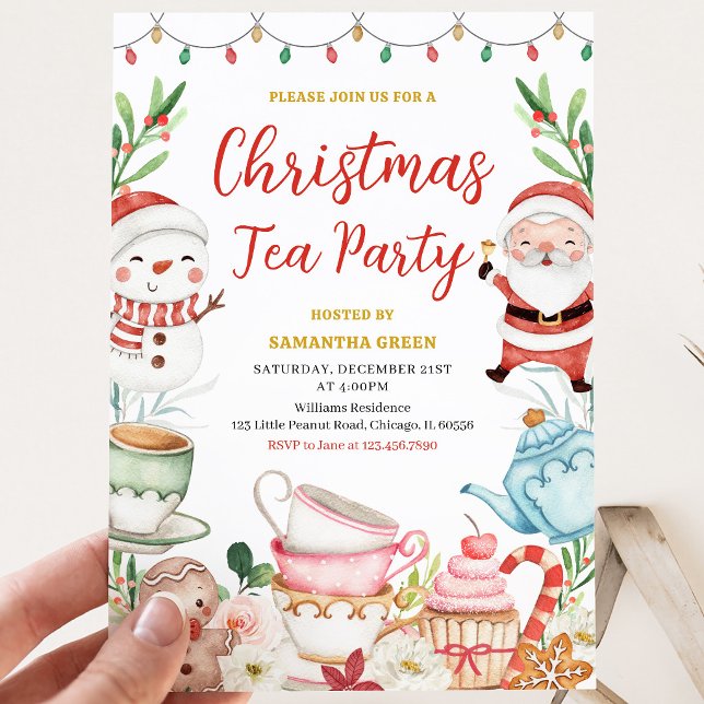 Christmas Tea Party Invitation (Creator Uploaded)