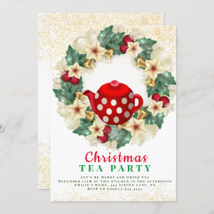 Christmas Tea Party Invitations
