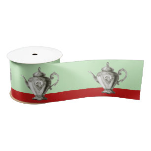Christmas Tea Party Satin Ribbon