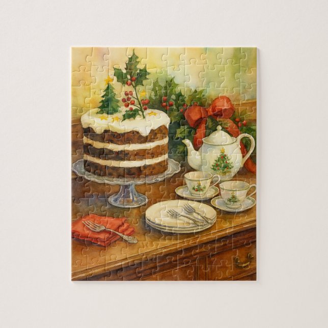 Christmas Tea Time Jigsaw Puzzle (Vertical)